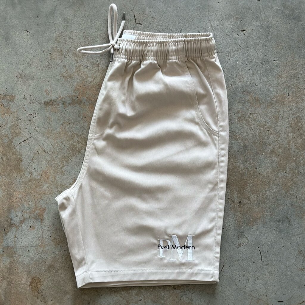 Post Modern Post Modern PMCK Embroidered Leisure Shorts Bone