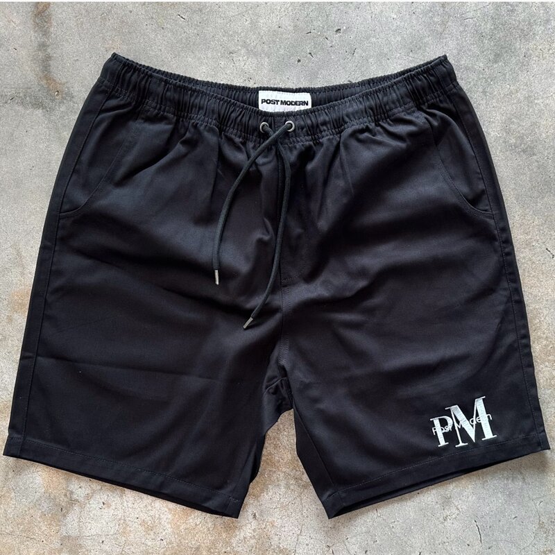 Post Modern Post Modern PMCK Embroidered Leisure Shorts Black