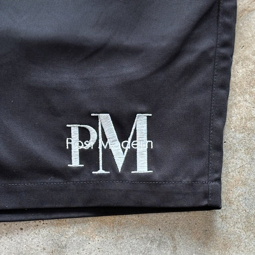 Post Modern Post Modern PMCK Embroidered Leisure Shorts Black