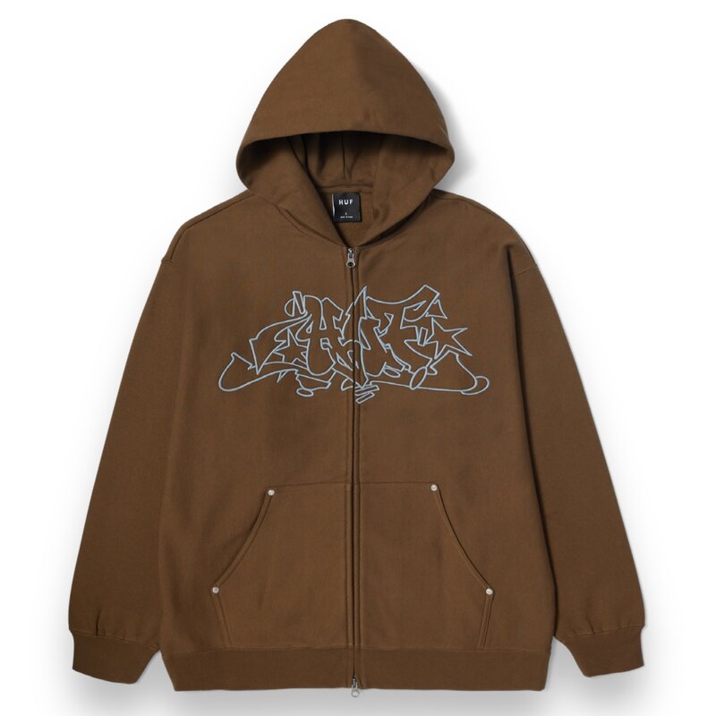 HUF Worldwide HUF Outlines Fleece Brown