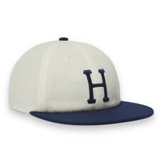 HUF Worldwide HUF Classic H Panel 6 Panel Strapback Hat Linen