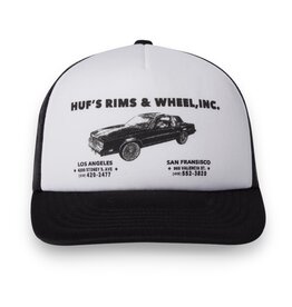 HUF Worldwide HUF Rim & Wheels Trucker Hat Black