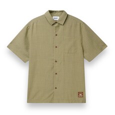 Butter Goods Butter Gingham S/S Shirt Lime/Mauve