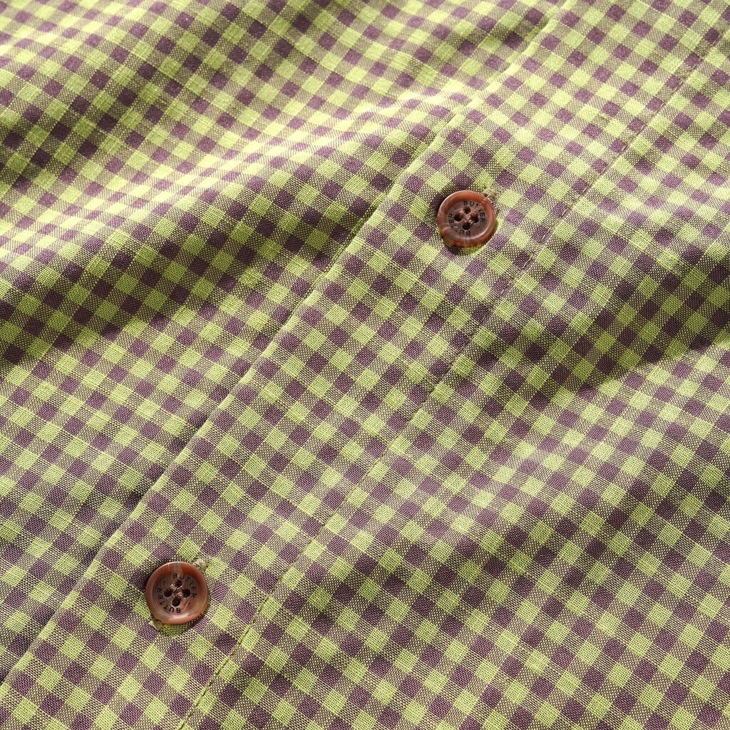 Butter Goods Butter Gingham S/S Shirt Lime/Mauve