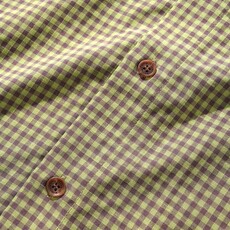 Butter Goods Butter Gingham S/S Shirt Lime/Mauve