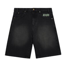 Butter Goods Butter Ink Denim Shorts Worn Black