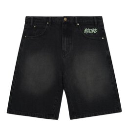 Butter Goods Butter Ink Denim Shorts Worn Black