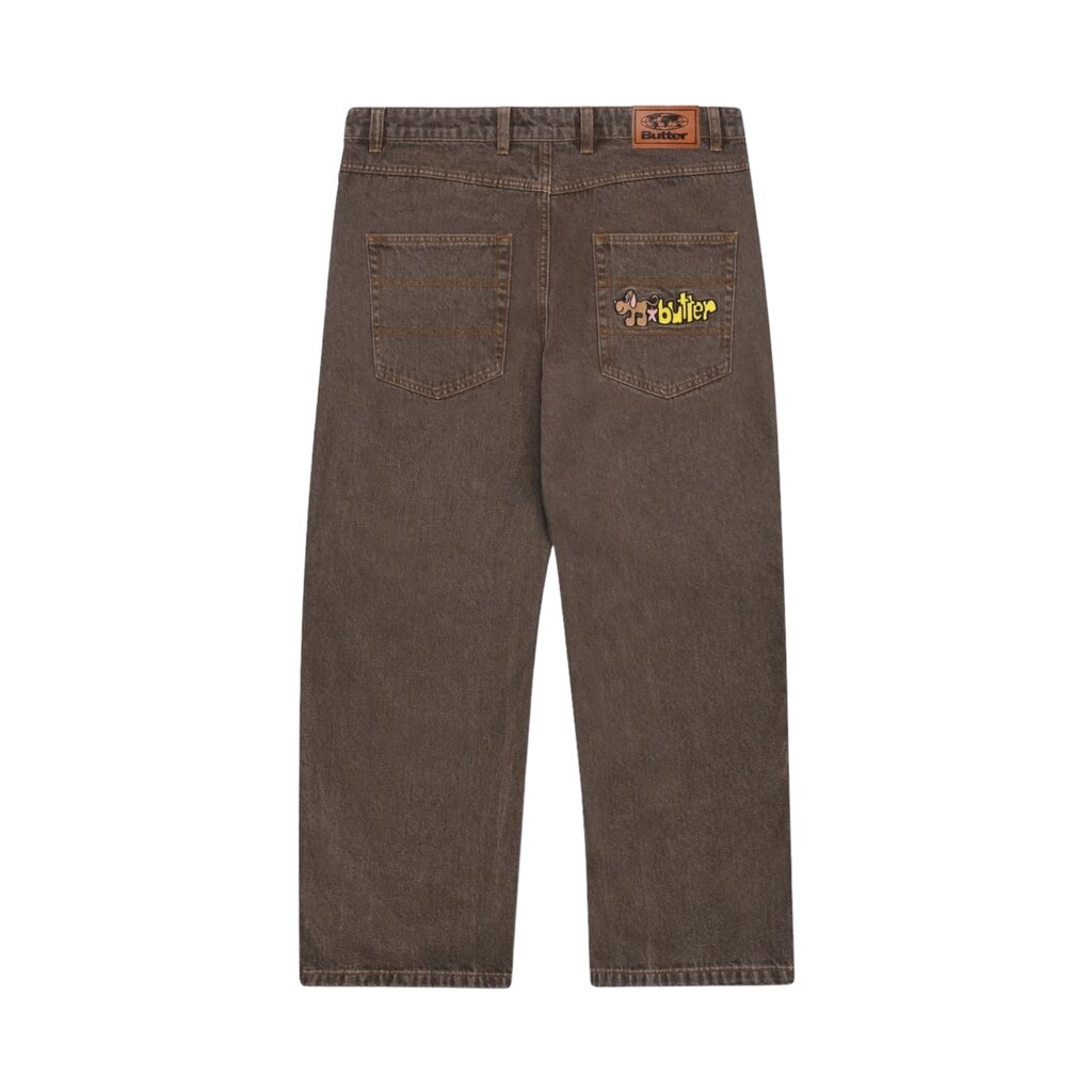 Butter Goods Butter Pooch Relaxed Denim Jeans Washed Brown