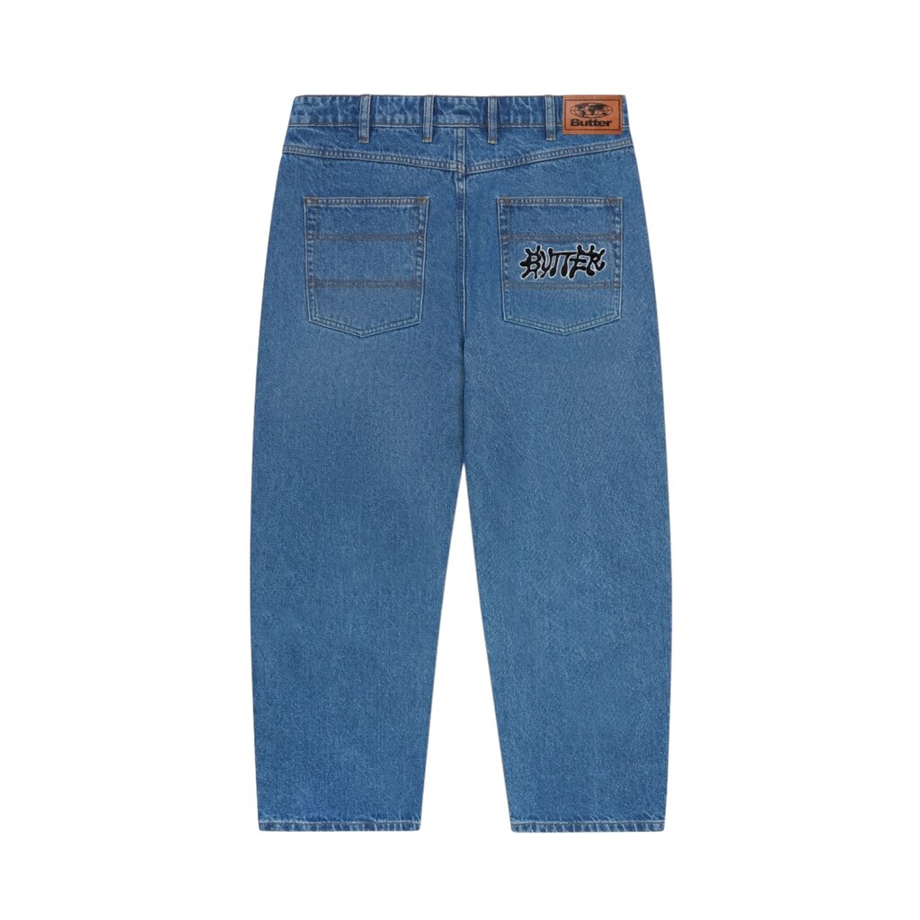 Butter Goods Butter Ink Denim Jeans Worn Blue