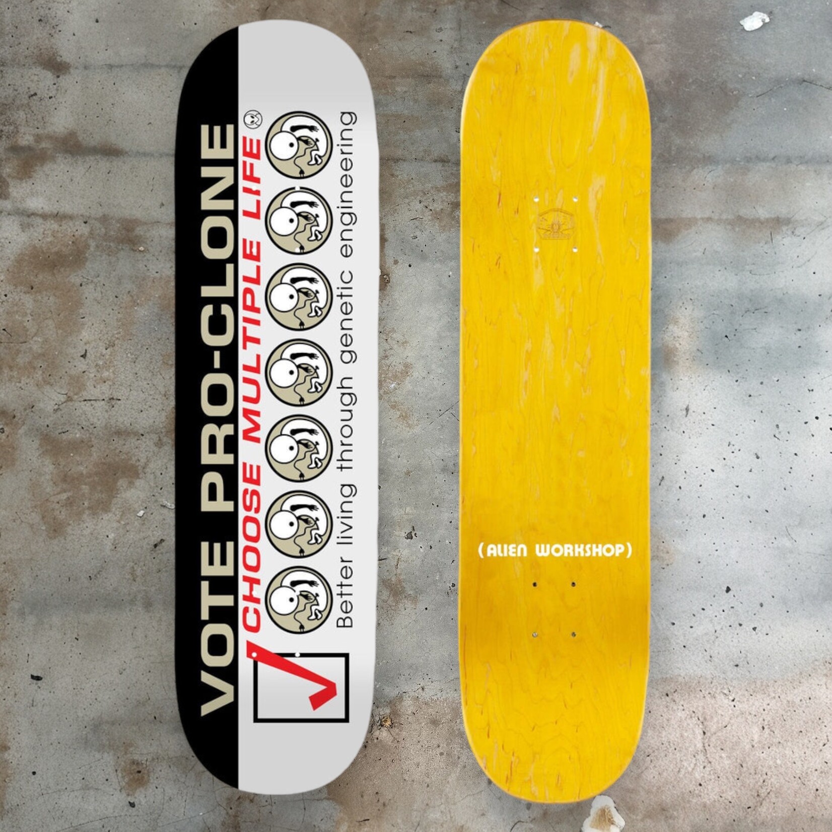 Alien Workshop Alien Workshop Vote Pro-Clone Deck 8.0”