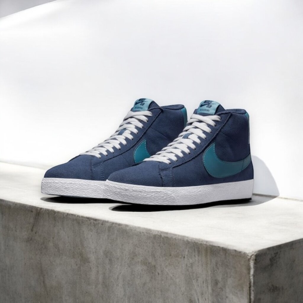 Nike SB Nike SB Zoom Blazer Mid - Midnight Navy/Noise Aqua