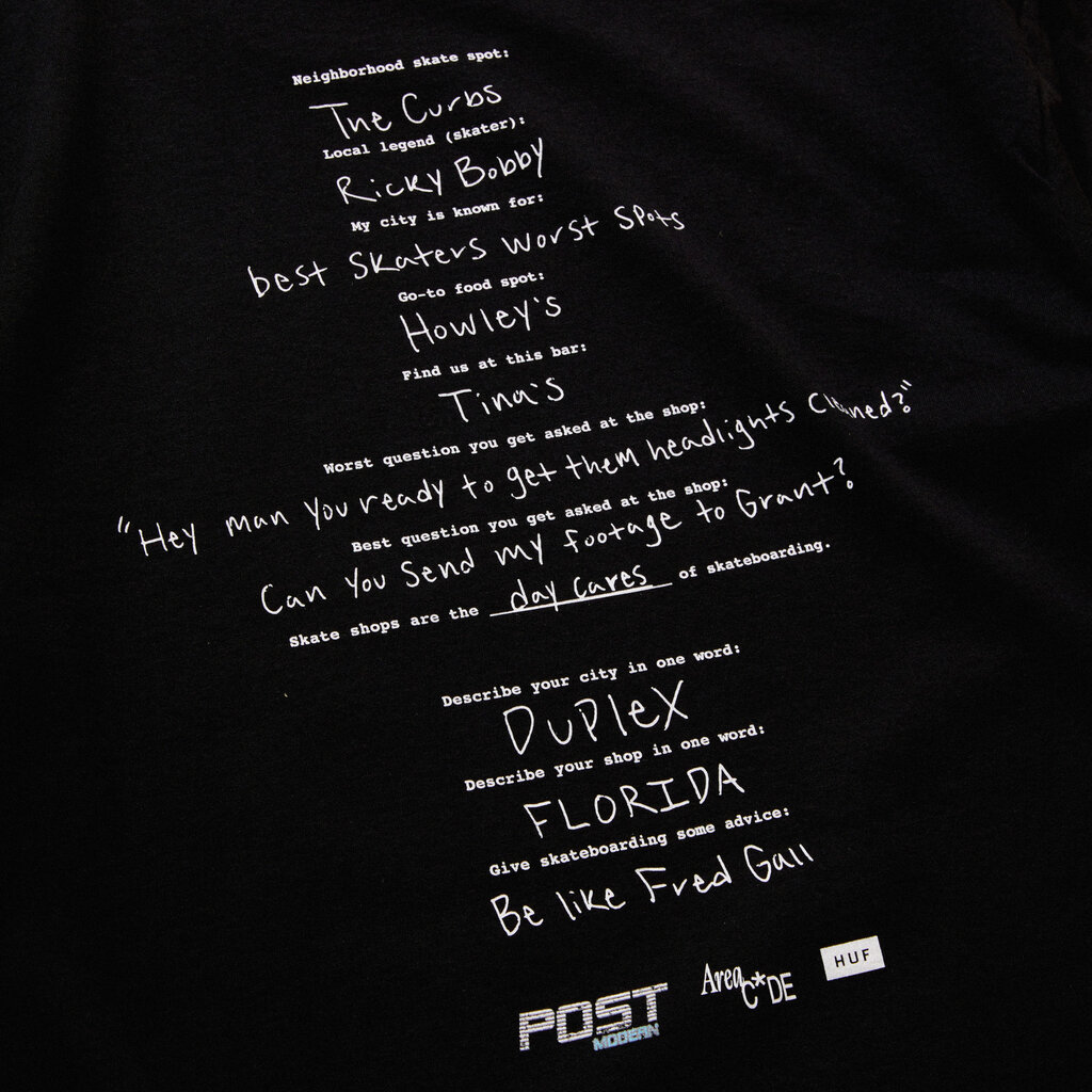 HUF Worldwide Post Modern x HUF Worldwide Area Code Tee