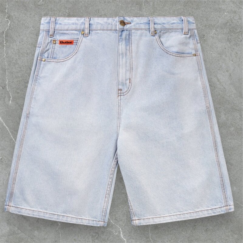 Butter Goods Butter Goods Baggy Denim Shorts Light Blue