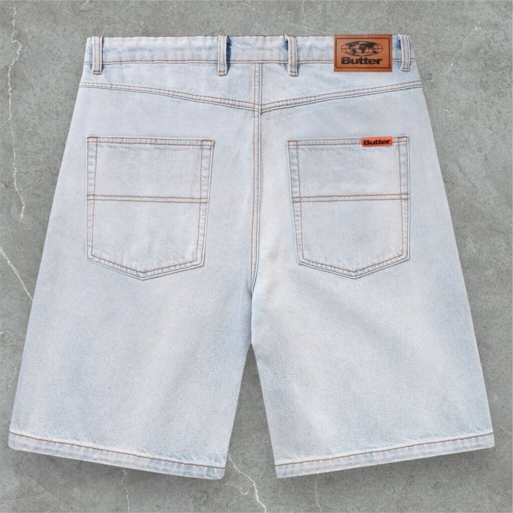 Butter Goods Butter Goods Baggy Denim Shorts Light Blue