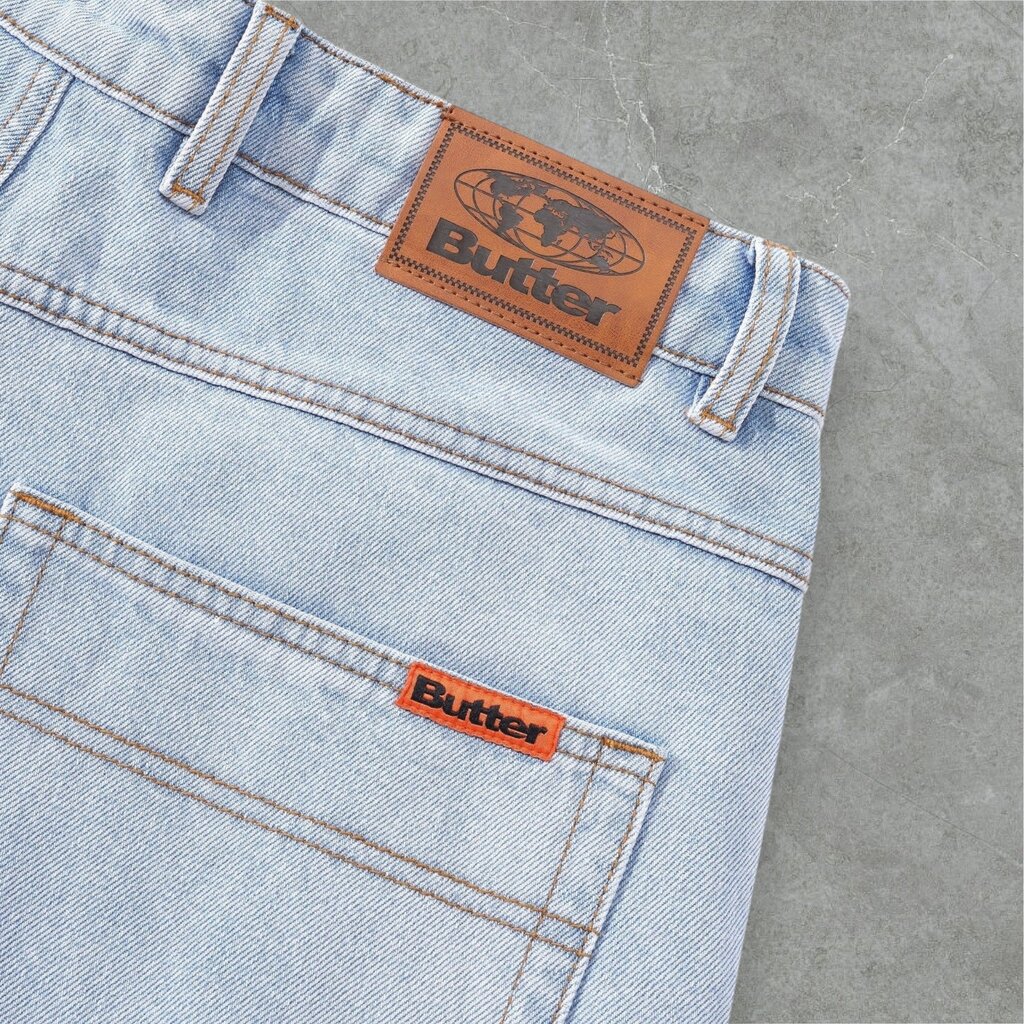 Butter Goods Butter Goods Baggy Denim Shorts Light Blue