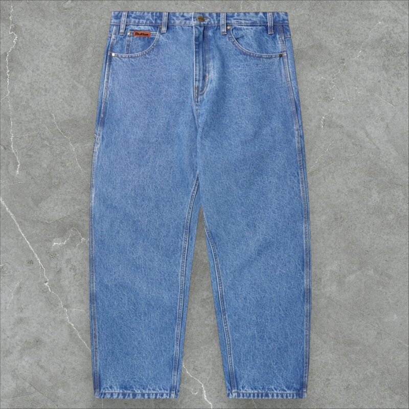 Butter Goods Butter Baggy Denim Jeans Washed Indigo