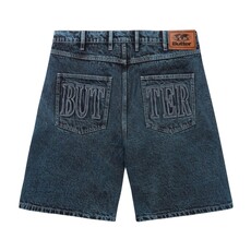Butter Goods Butter Applique Denim Shorts Acid Indigo