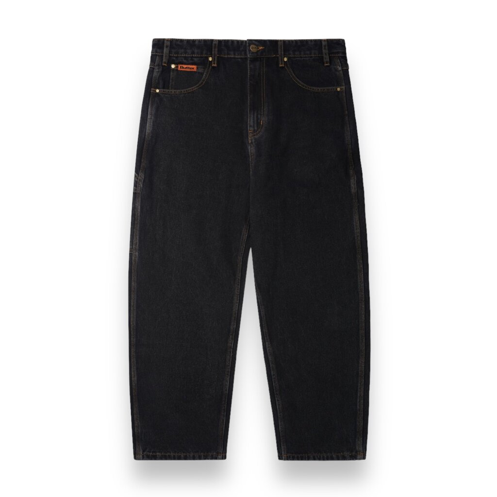 Butter Goods Butter Baggy Denim Jeans Washed Black