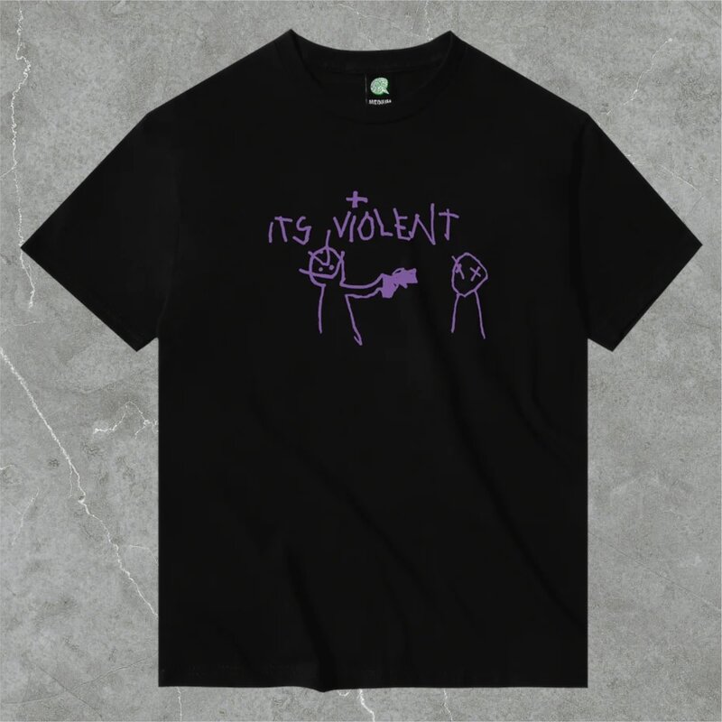 IT'S VIOLET! VIOLET IT'S VIOLENT T-SHIRT BLACK