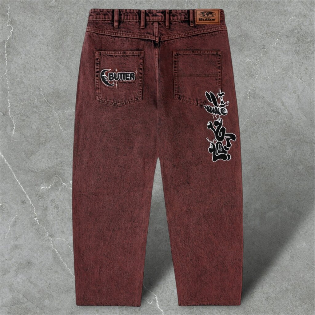 Butter Goods Butter Critter Denim Jeans Brick