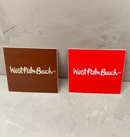 Chocolate Chocolate “West Palm Beach” Script Sticker Pack