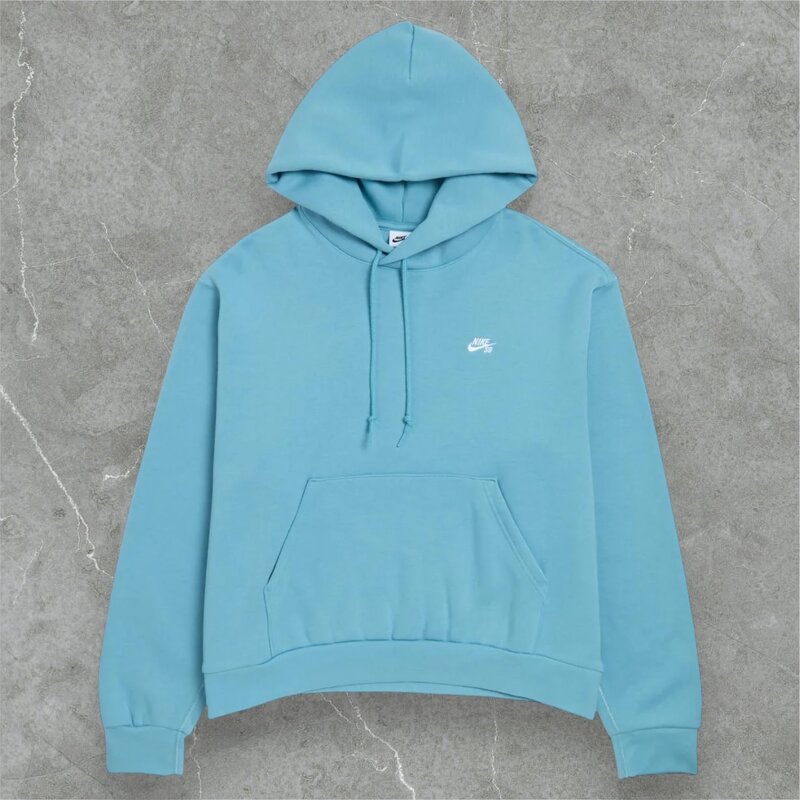 Nike SB Nike SB Logo Fleece Pullover Hoodie Denim Turquoise