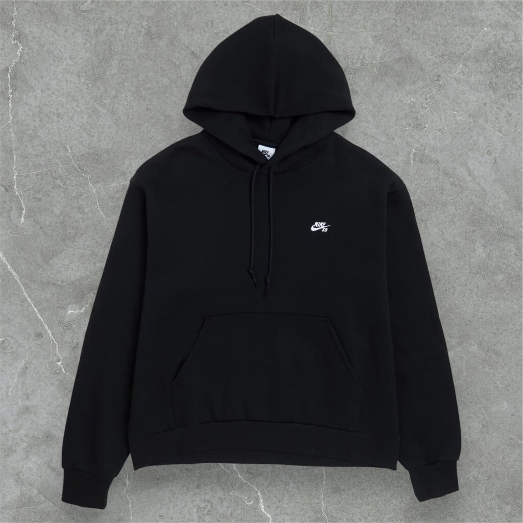 Nike SB Nike SB Essentials Logo Fleece Pullover Hoodie Black/White