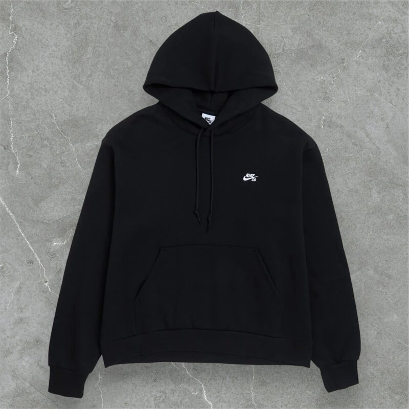 Nike SB Nike SB Essentials Logo Fleece Pullover Hoodie Black/White