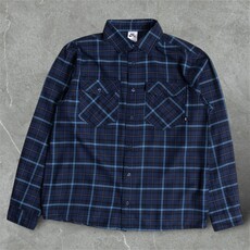 Nike SB Nike SB Button Up Flannel Shirt Midnight Navy/Obsidian