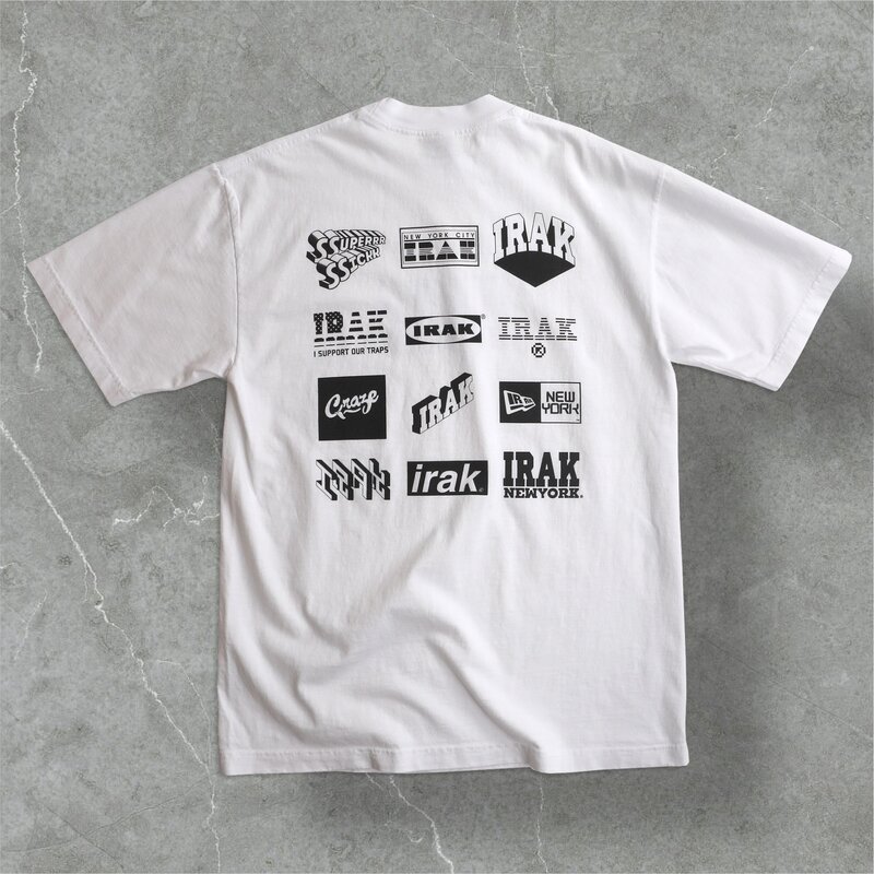 IRAK Logos Tee Vintage Black - Post Modern Skate Shop IRAK Logos Tee Vintage Black - Post Modern Skate Shop