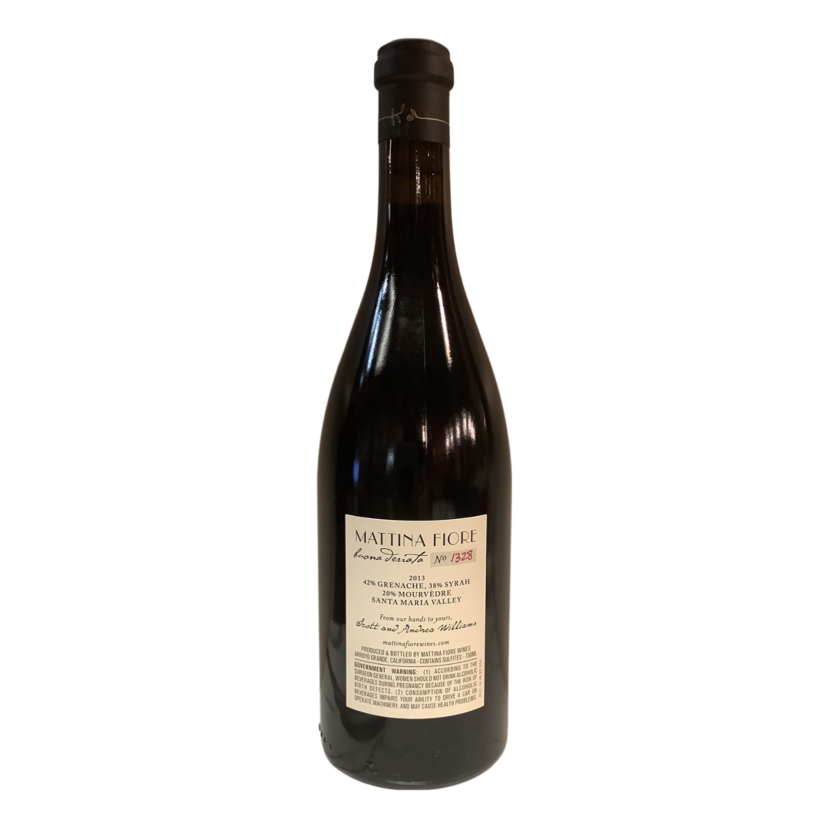 2013 Mattina Fiore "Buona Derrata" GSM, Santa Maria, CA