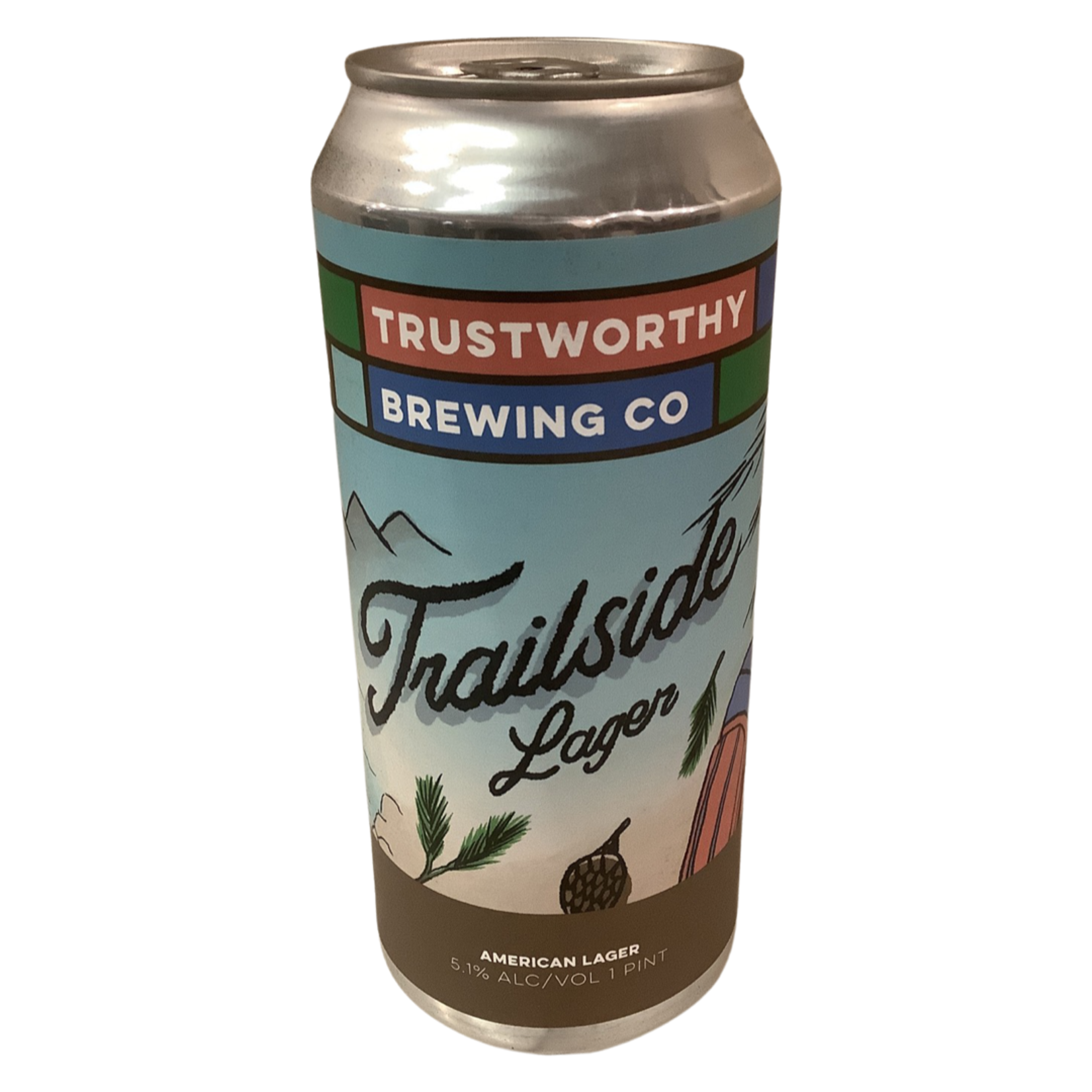 Trustworthy Brewing "Trailside" Lager 16 OZ, Burbank CA