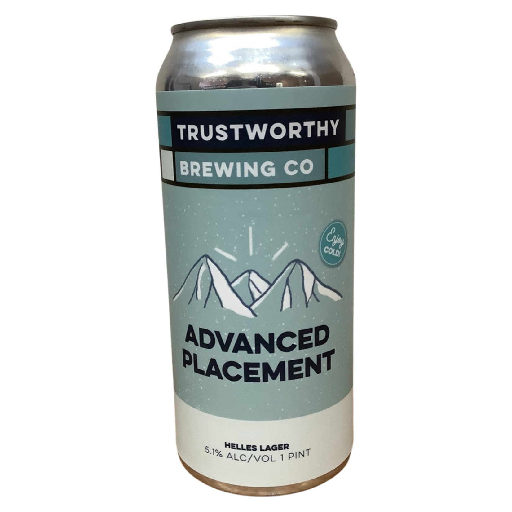 Trustworthy Brewing "Advanced Placement" Helles Lager 16 OZ, Burbank CA