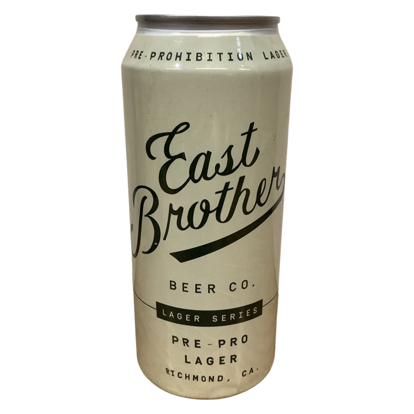 East Brother "Pre-Pro" Lager 16 OZ, Richmond CA