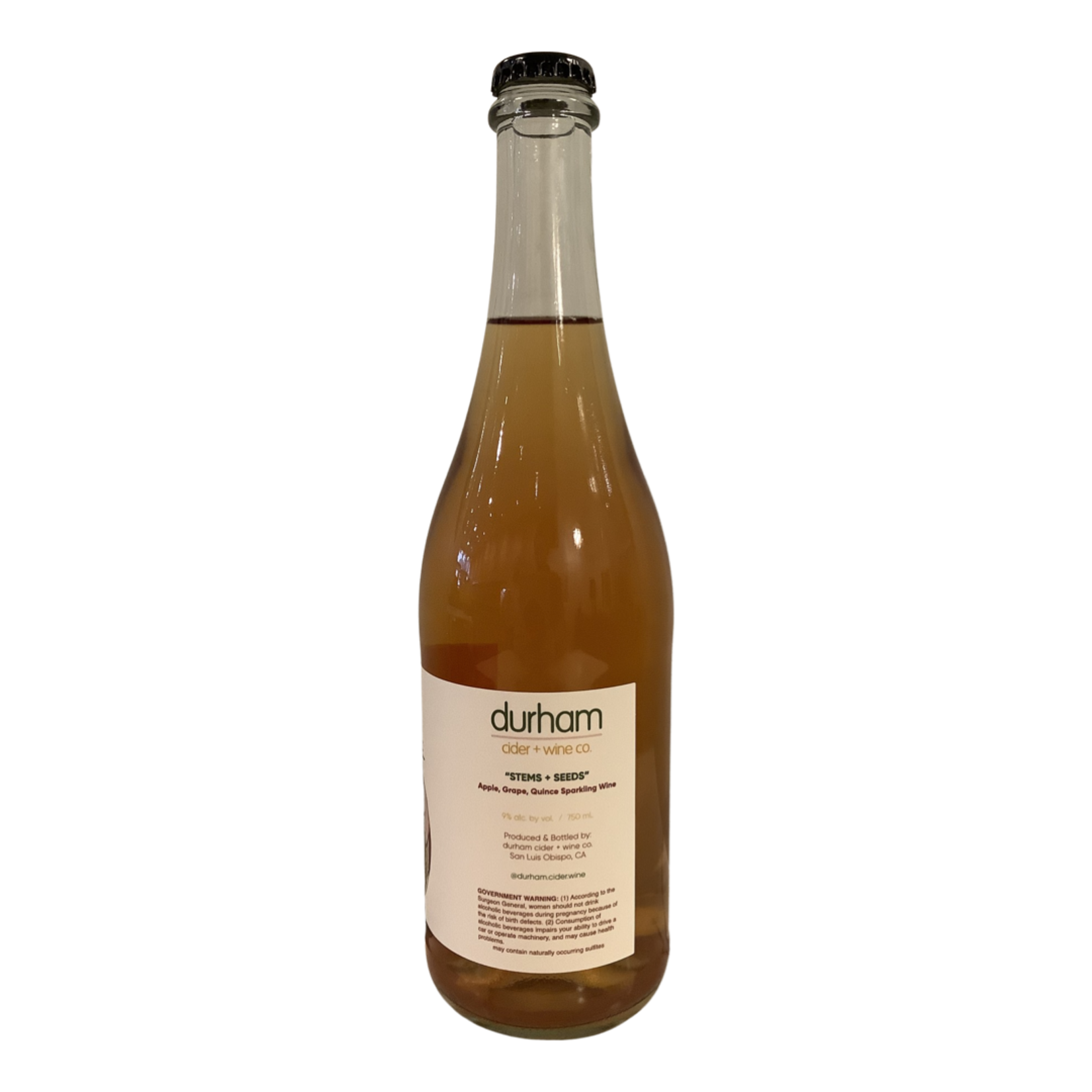 2021 Durham "Stems + Seeds" Apple | Grape | Quince  Sparkling Wine, San Luis Obispo CA