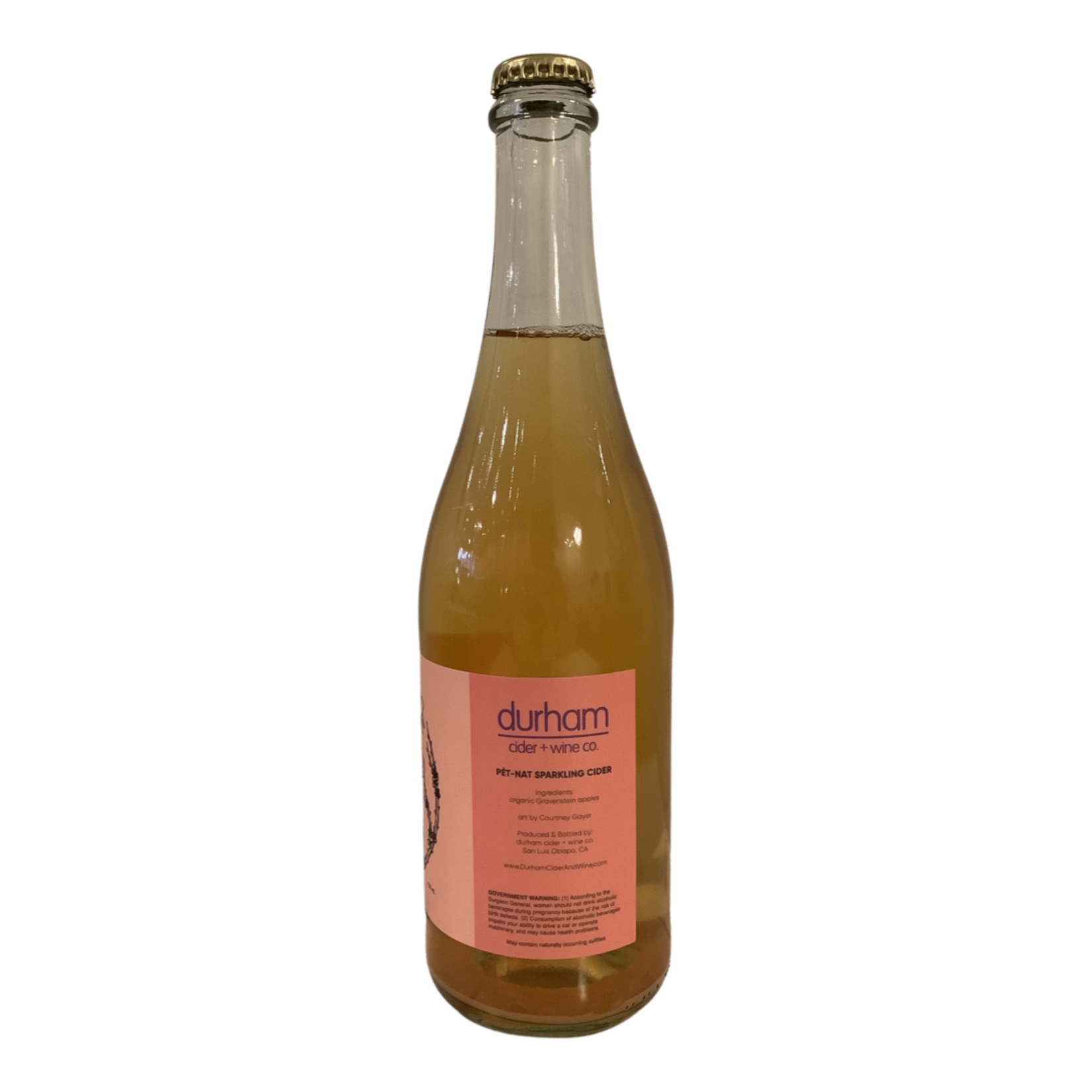 2020 Durham "Pressed Love" Pét-Nat Sparkling Cider (750 ml), San Luis Obispo CA