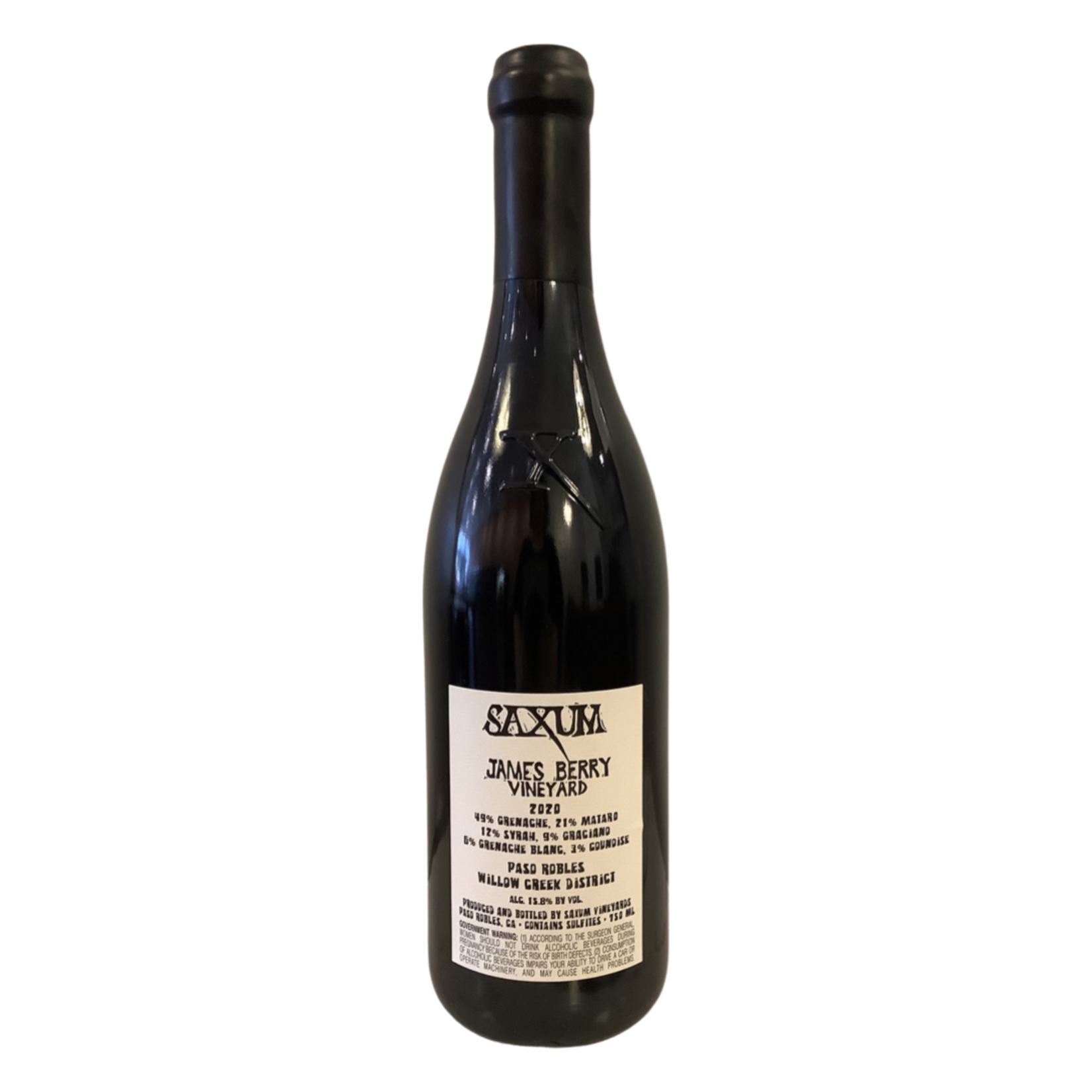 2020 Saxum "James Berry Vineyard" Red Blend, Willow Creek District | Paso Robles CA