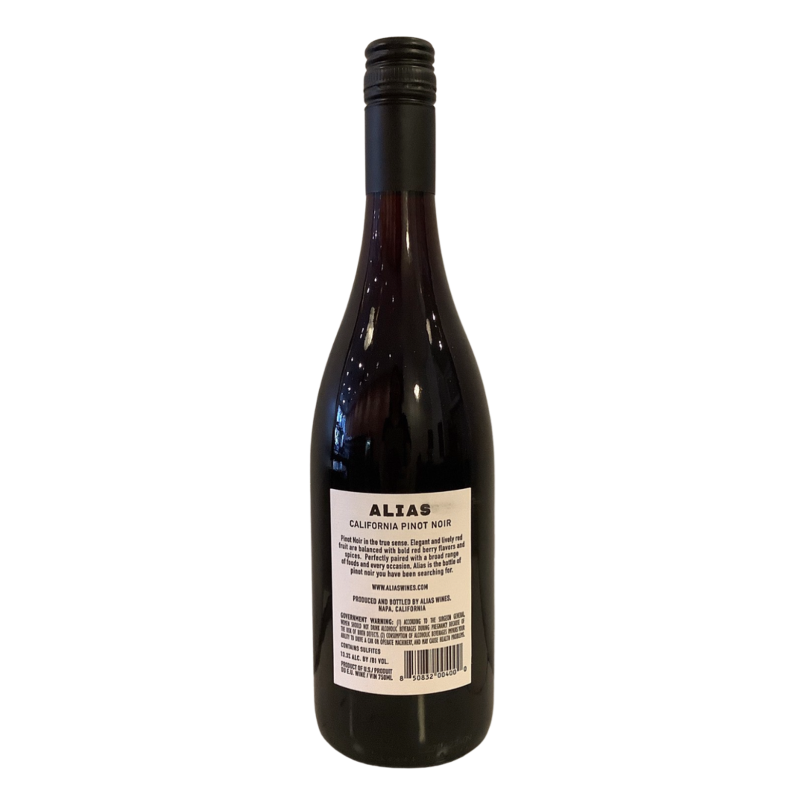 2021 Alias Pinot Noir, California central coast wines