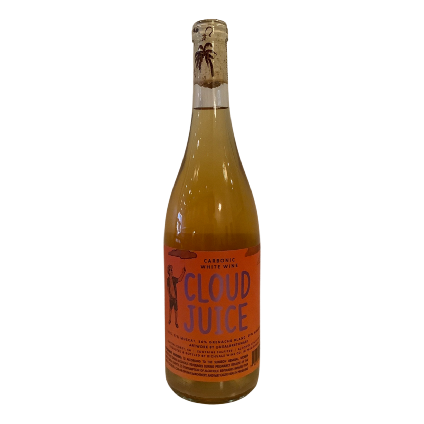 2021 Richvale Wine Co "Cloud Juice" Carbonic White Wine, Central Coast CA