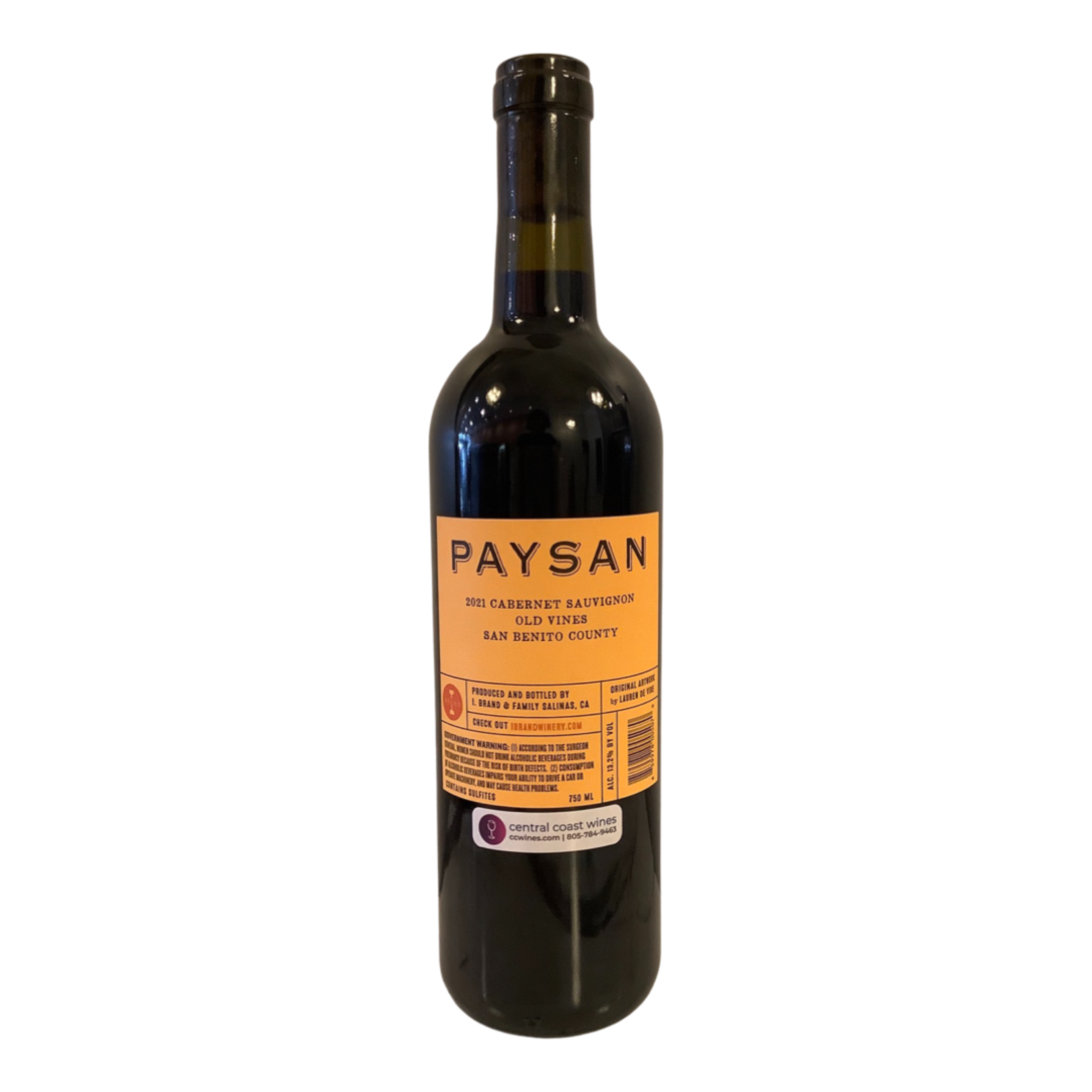 2021 Paysan "Old Vines" Cabernet Sauvignon, San Benito CA