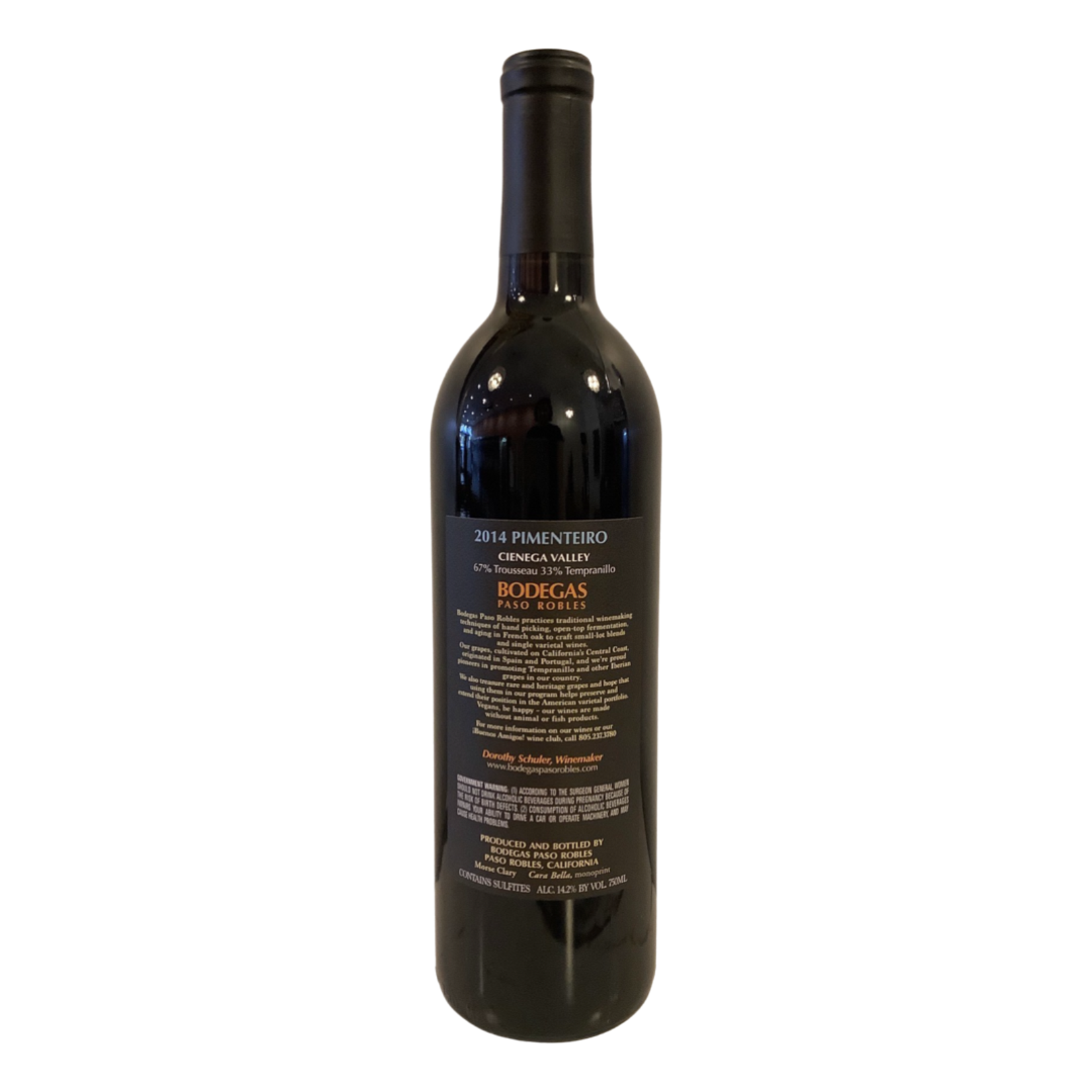 2014 Bodegas Paso Robles "Pimenteiro" Red Blend, Cienega Valley CA