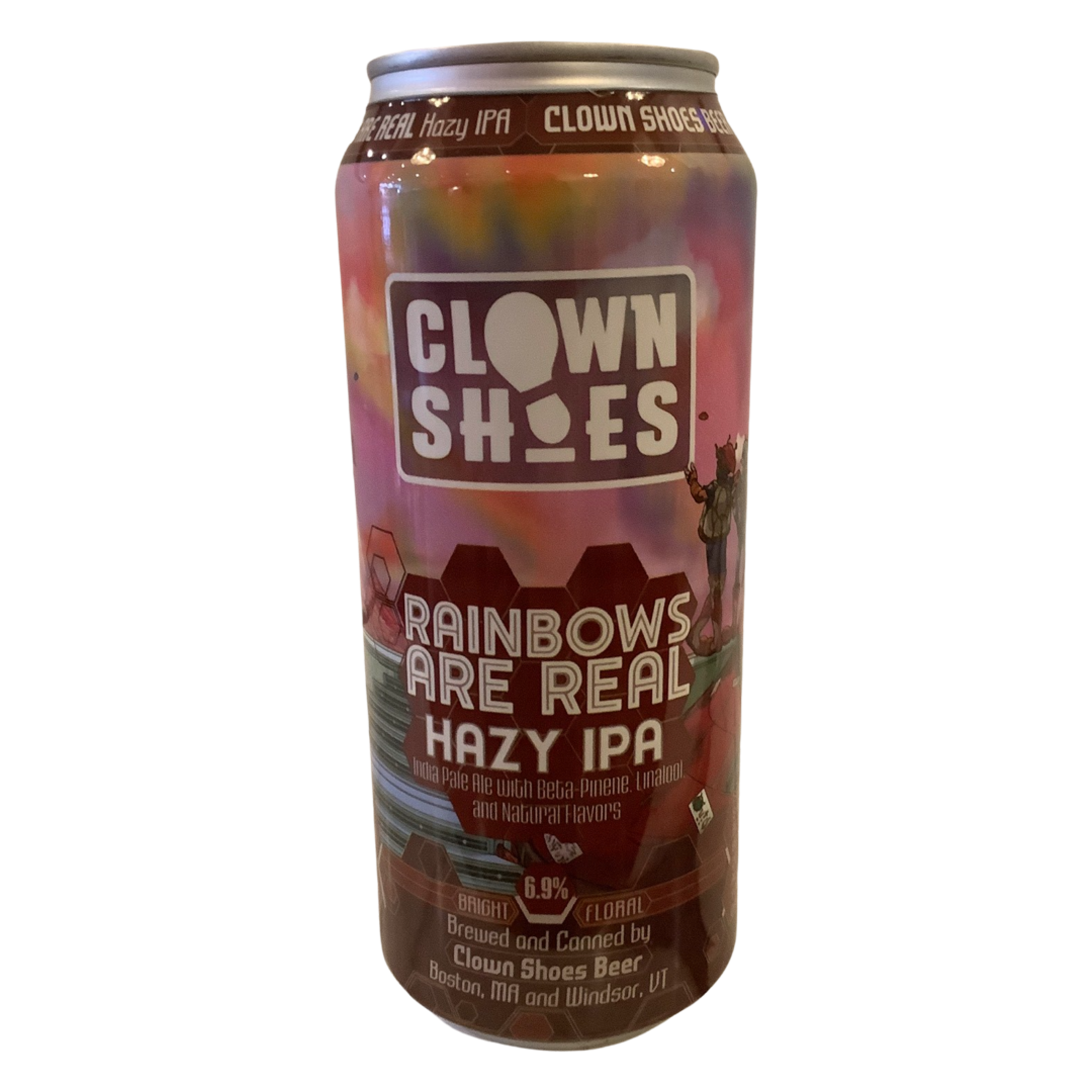 Clown Shoes "Rainbows Are Real" Hazy IPA (16 OZ), Boston MA