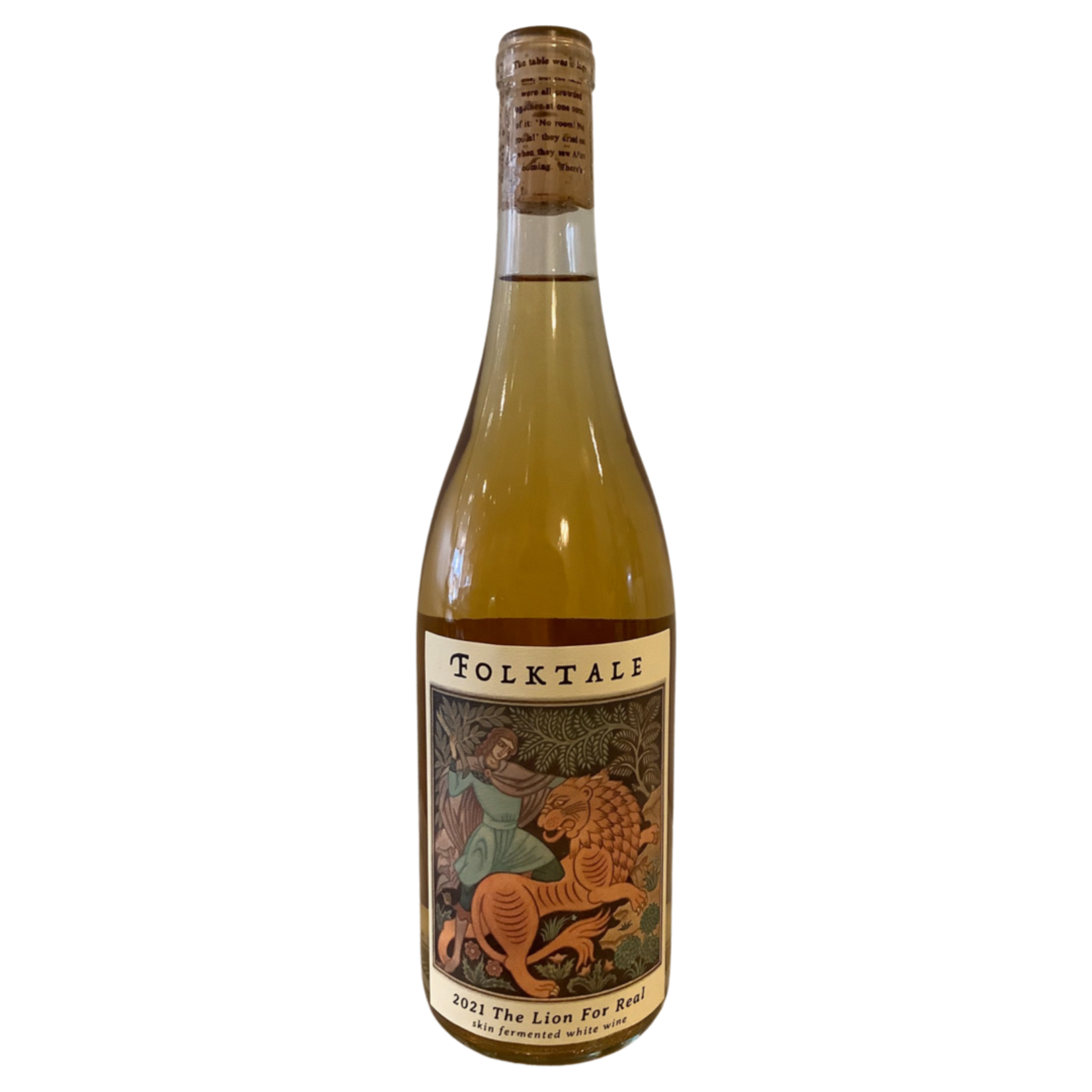 2021 Folktale "The Lion For Real" Skin Contact White Wine, Monterey County CA
