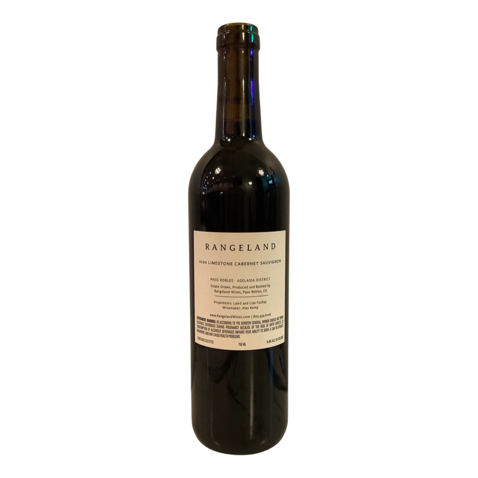 2020 Rangeland "Limestone Reserve" Cabernet Sauvignon, Adelaida District | Paso Robles CA