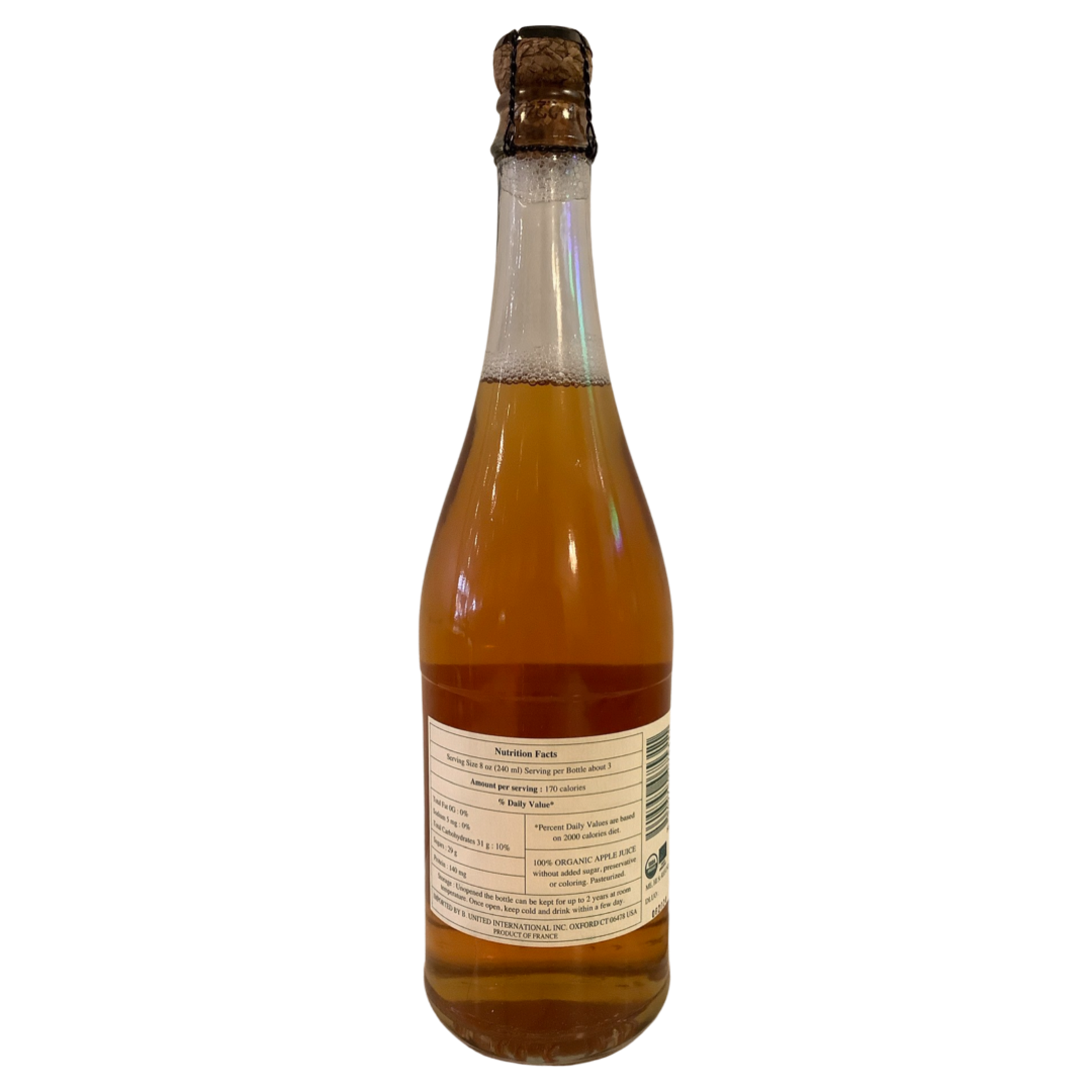 Dupont Jus de Pomme Petillant Non-Alcoholic Cider (750 ml), France