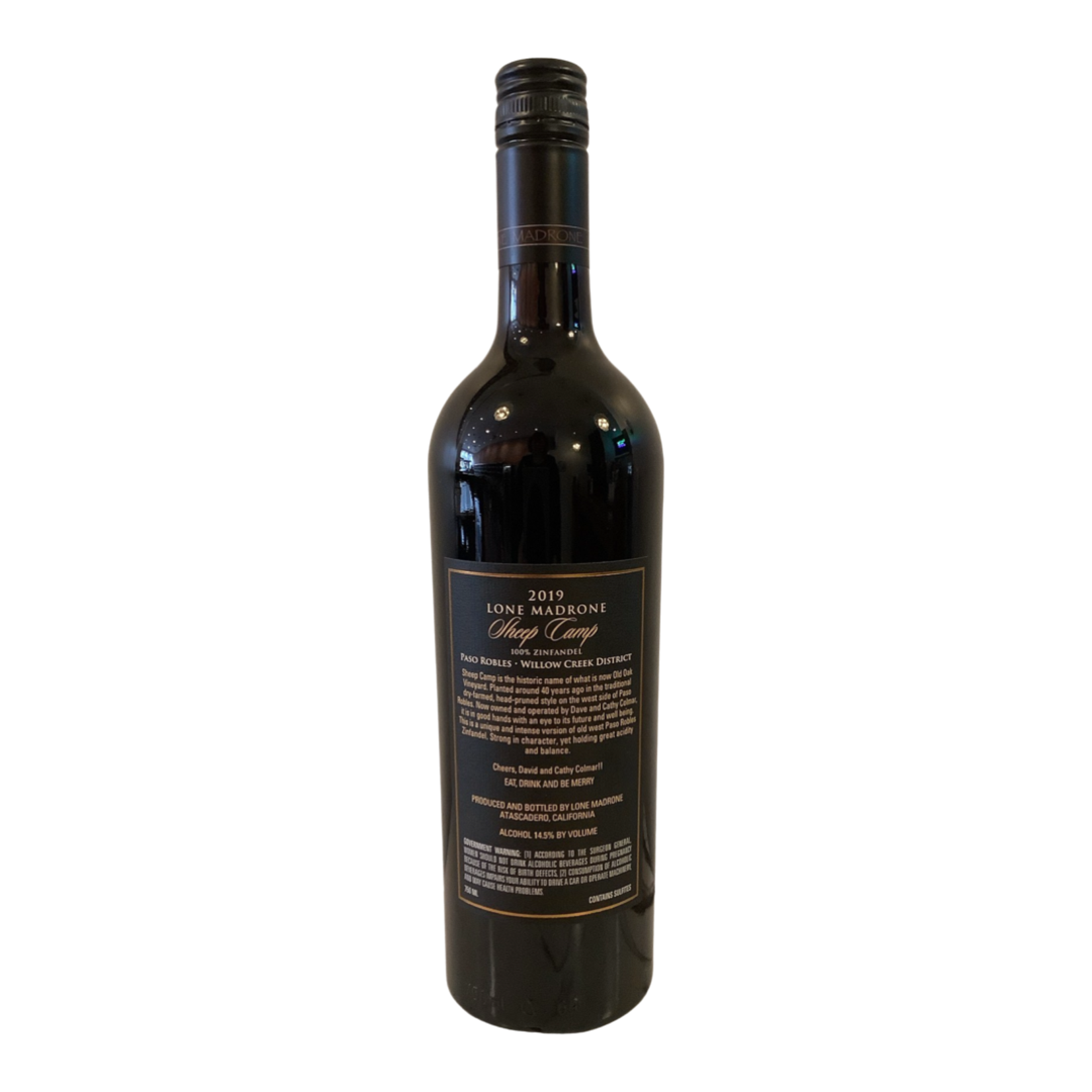 2019 Lone Madrone "Sheep Camp" Zinfandel, Willow Creek District | Paso Robles CA
