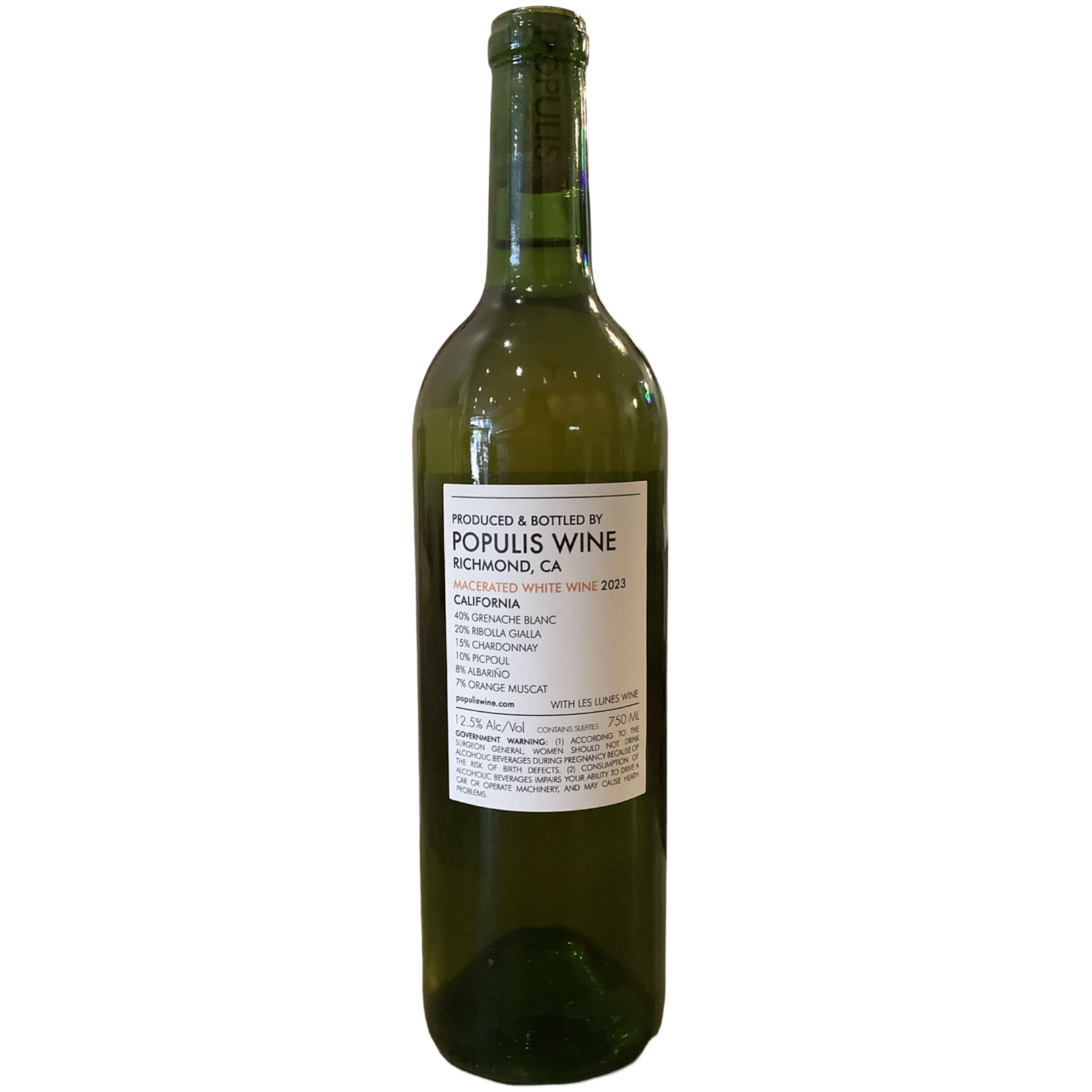 2023 Populis Macerated White Wine, California