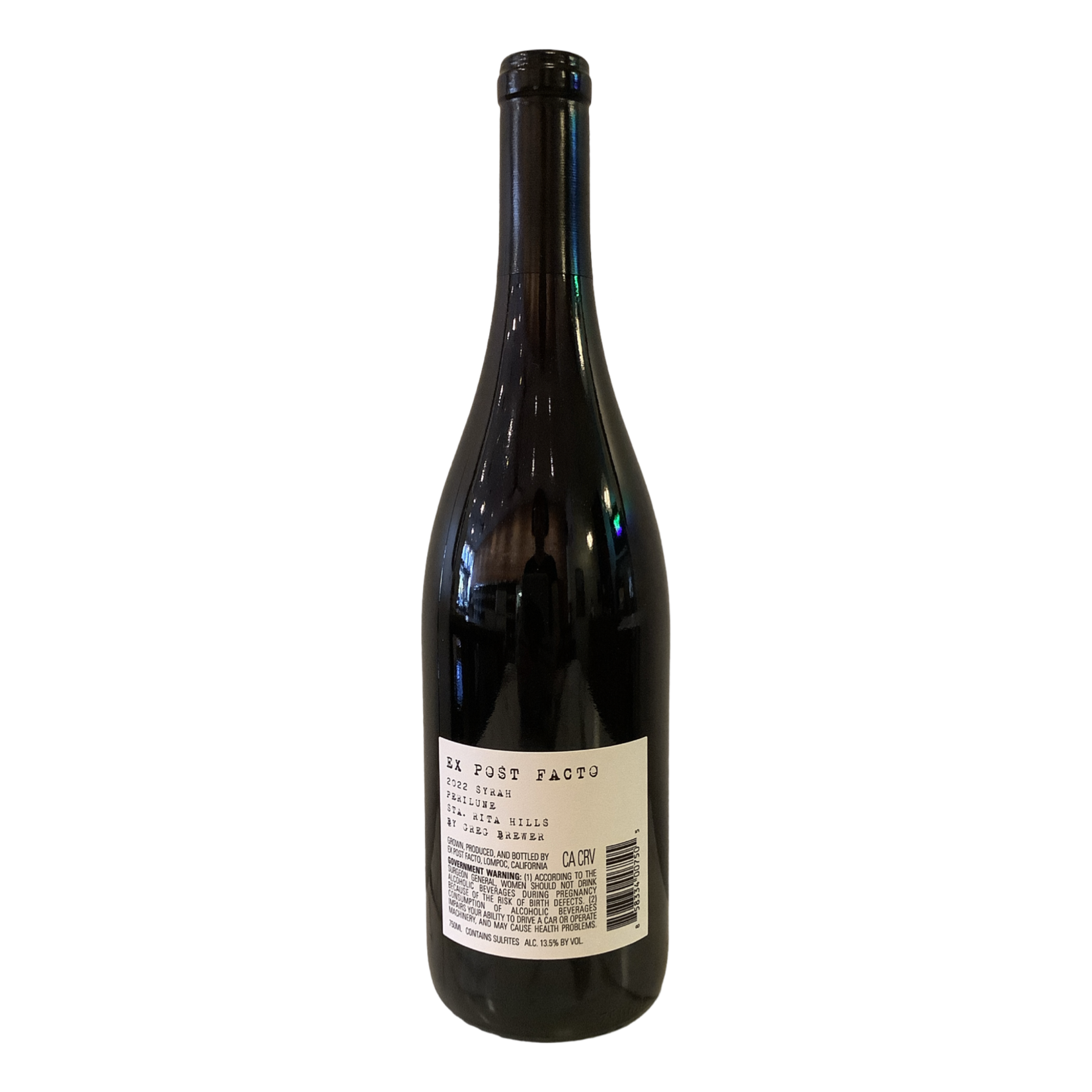 2022 Ex Post Facto Syrah, Sta. Rita Hills CA