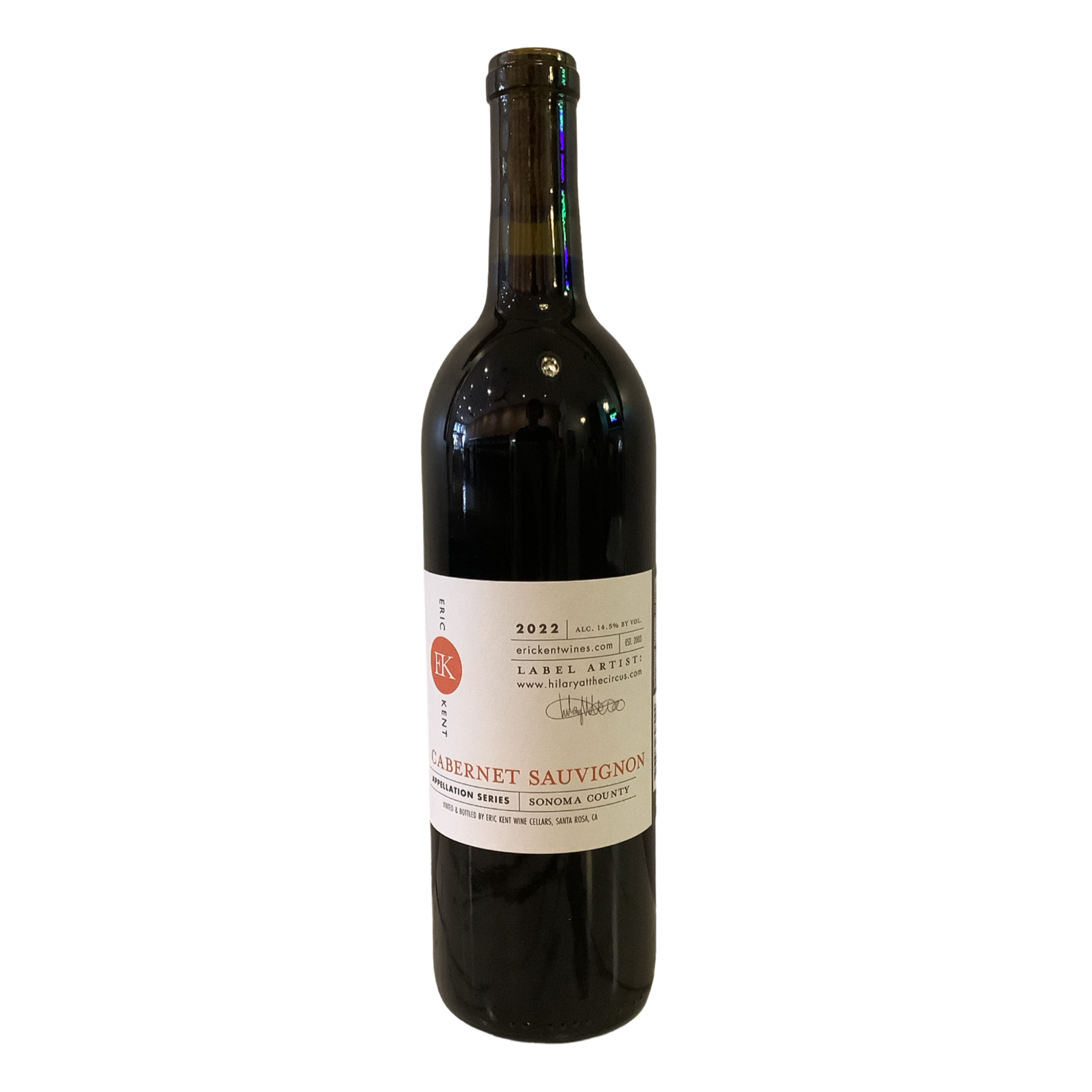 2022 Eric Kent Cabernet Sauvignon, Sonoma County CA