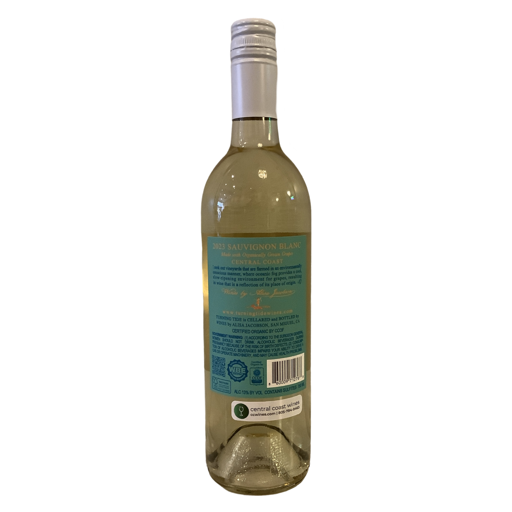 2023 Turning Tide Sauvignon Blanc, Central Coast CA